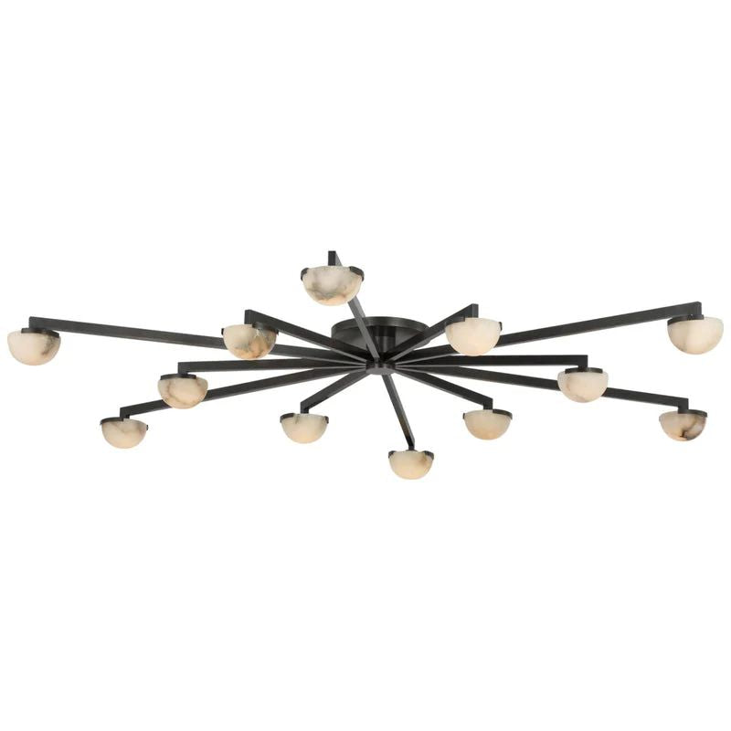 Propeller Alabaster Flushmount 8-Light 12-Light