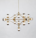 Moodo Chandelier - 4 Sided, 15 Globes