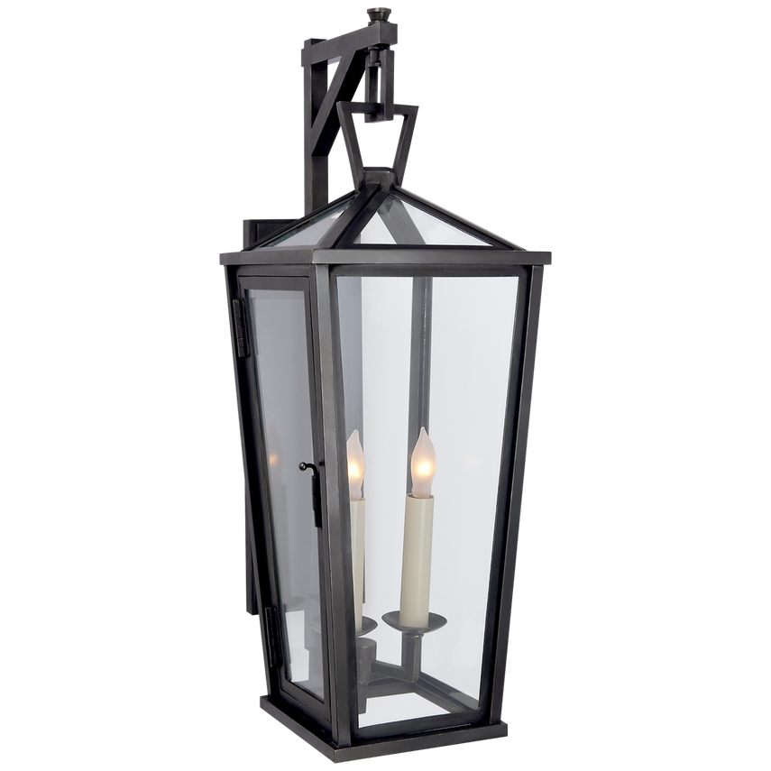 Vintage Small Tall Bracketed Wall Lantern