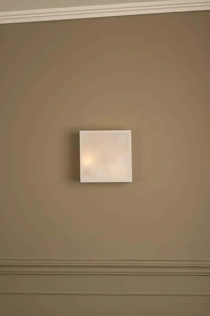 White Alabaster Wall Sconce