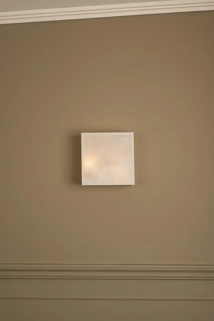 White Alabaster Wall Sconce