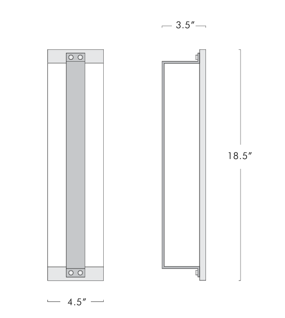 Glaçon Tall Sconce