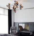 Moodo Chandelier - 4 Sided, 15 Globes