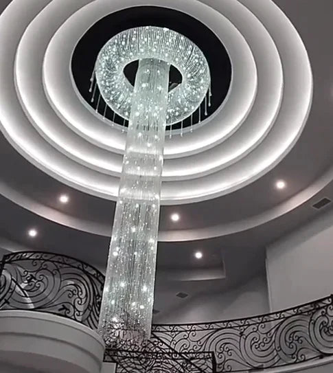 Leif Extra Large Waterfall Crystal Chandelier