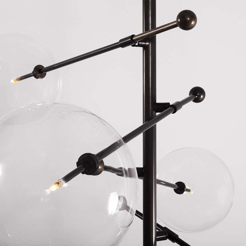 Aero 12-Light Modern Brass Chandelier