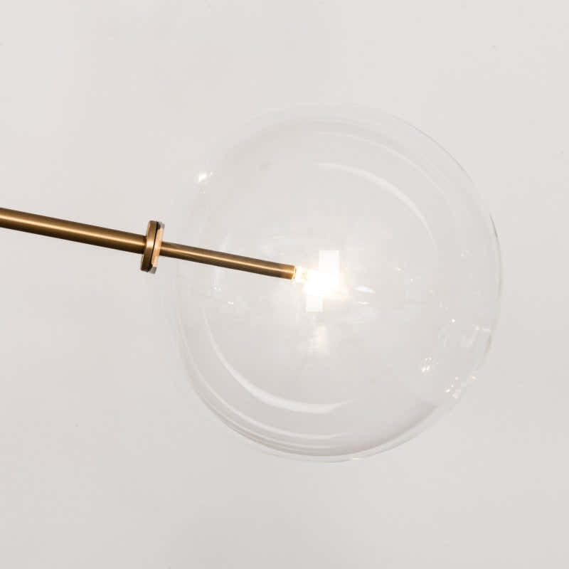Aero Vertical Glass Globe Chandelier 6 - Light 55.63"