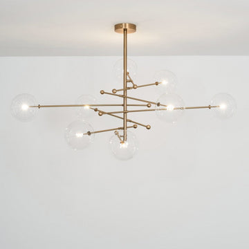 RD15 8-Light Modern Brass Chandelier - Schwung