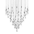 Raindrop Glass Round Solitaire Chandelier