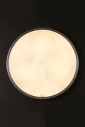 Raleigh Round Alabaster Ceiling Light