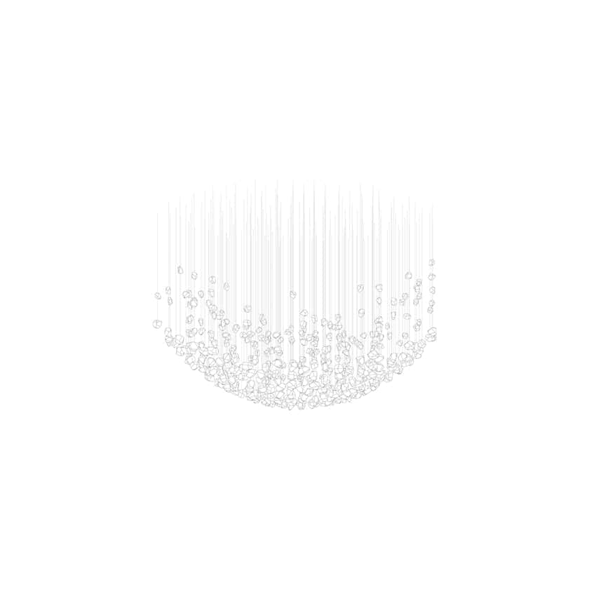 Raw Crystal Customize Chandelier