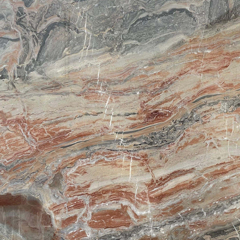 Red Arabescato Orobico Marble Slab