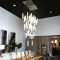 Light Luxury Glacier Bubble Crystsal Chandelier in Gold/Chrome/Black Finish for Staircase/Foyer