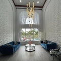 Light Luxury Glacier Bubble Crystsal Chandelier in Gold/Chrome/Black Finish for Staircase/Foyer