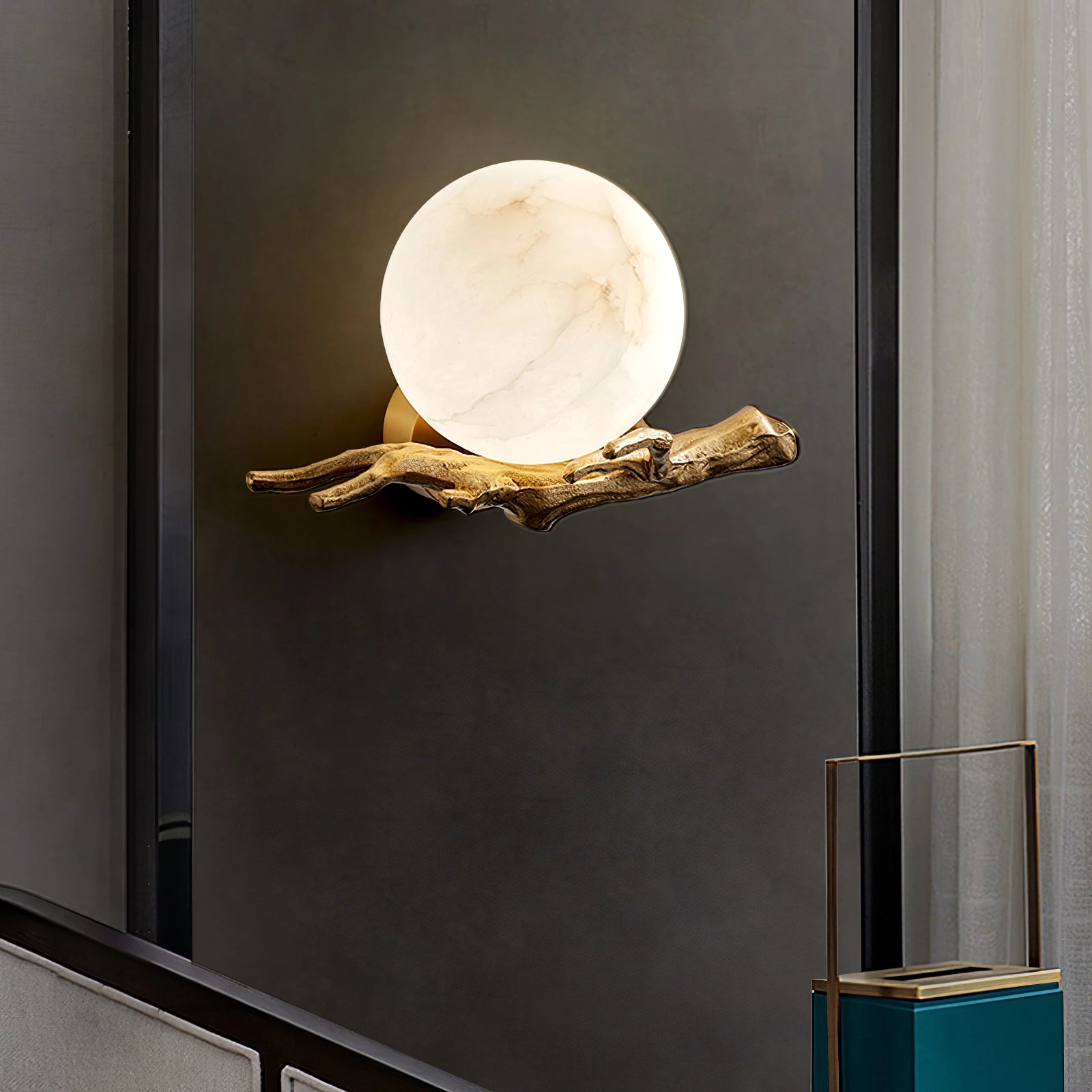 Retro Twigs Alabaster Wall Lamp