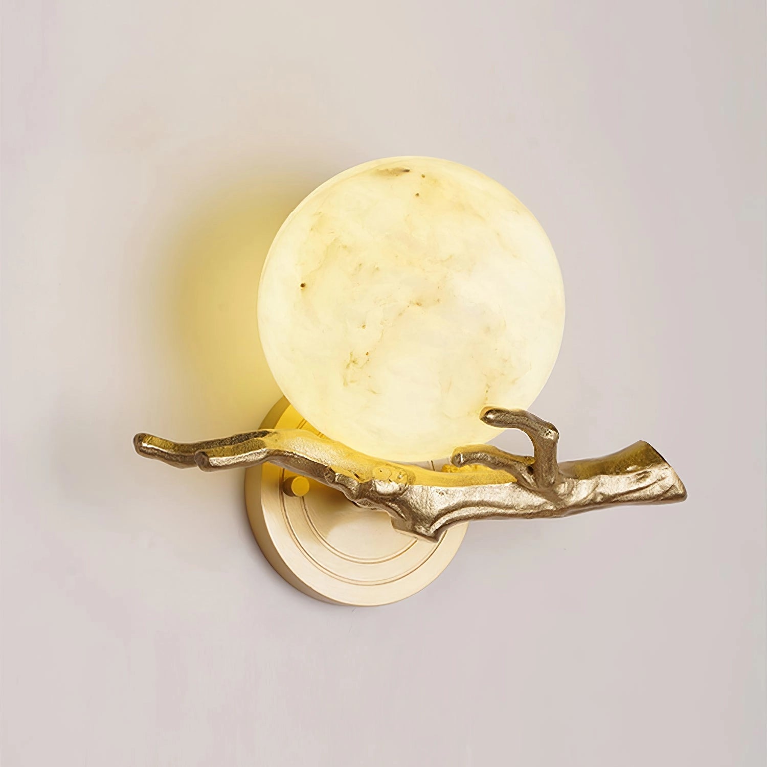 Retro Twigs Alabaster Wall Lamp