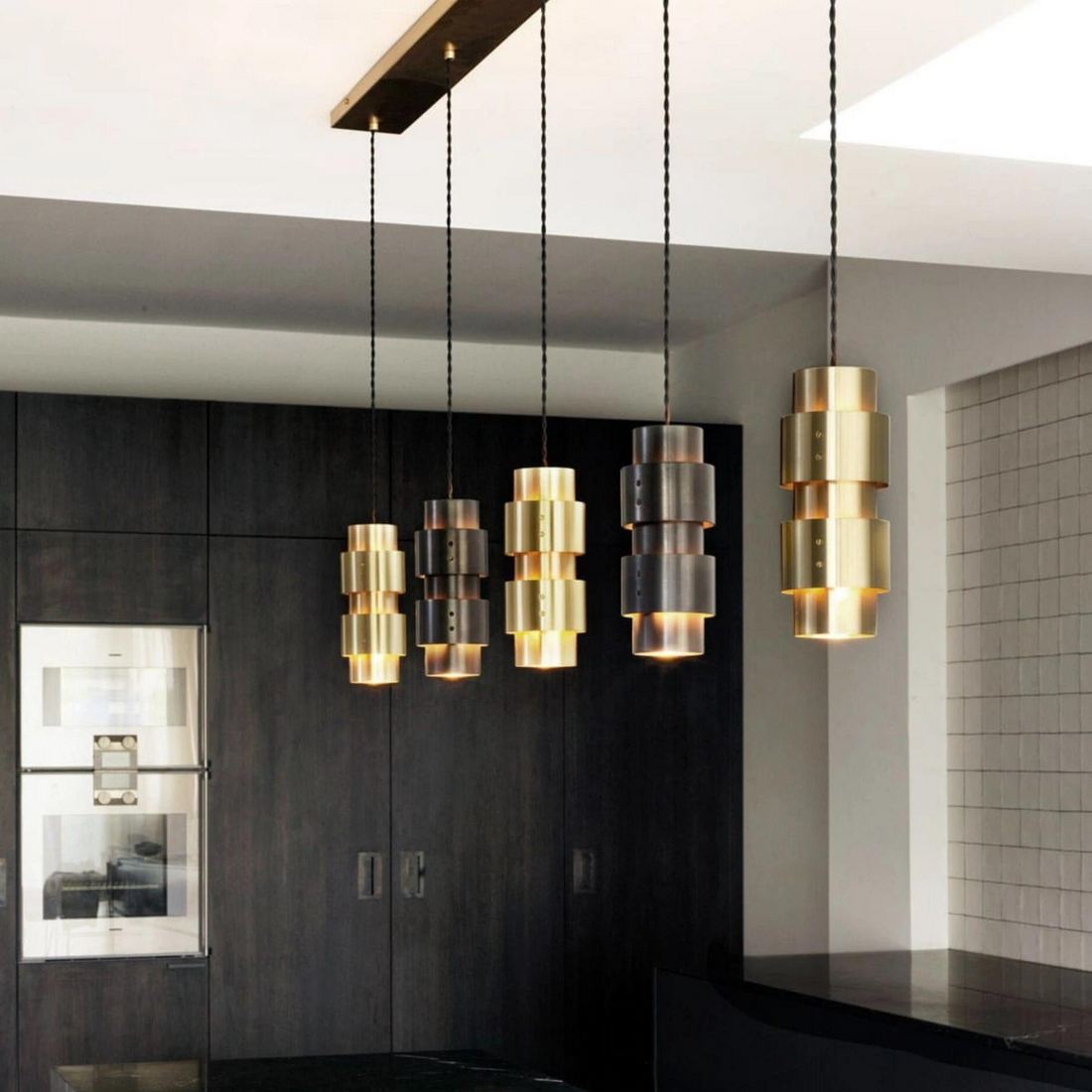 Ring Cluster Long Pendant