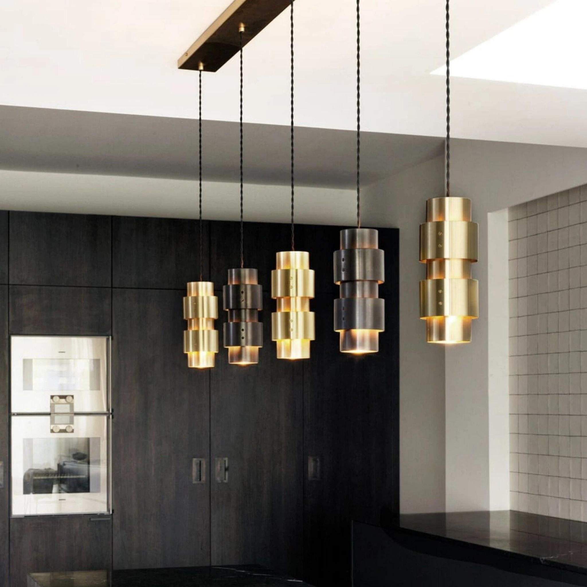 Ring Cluster Long Pendant