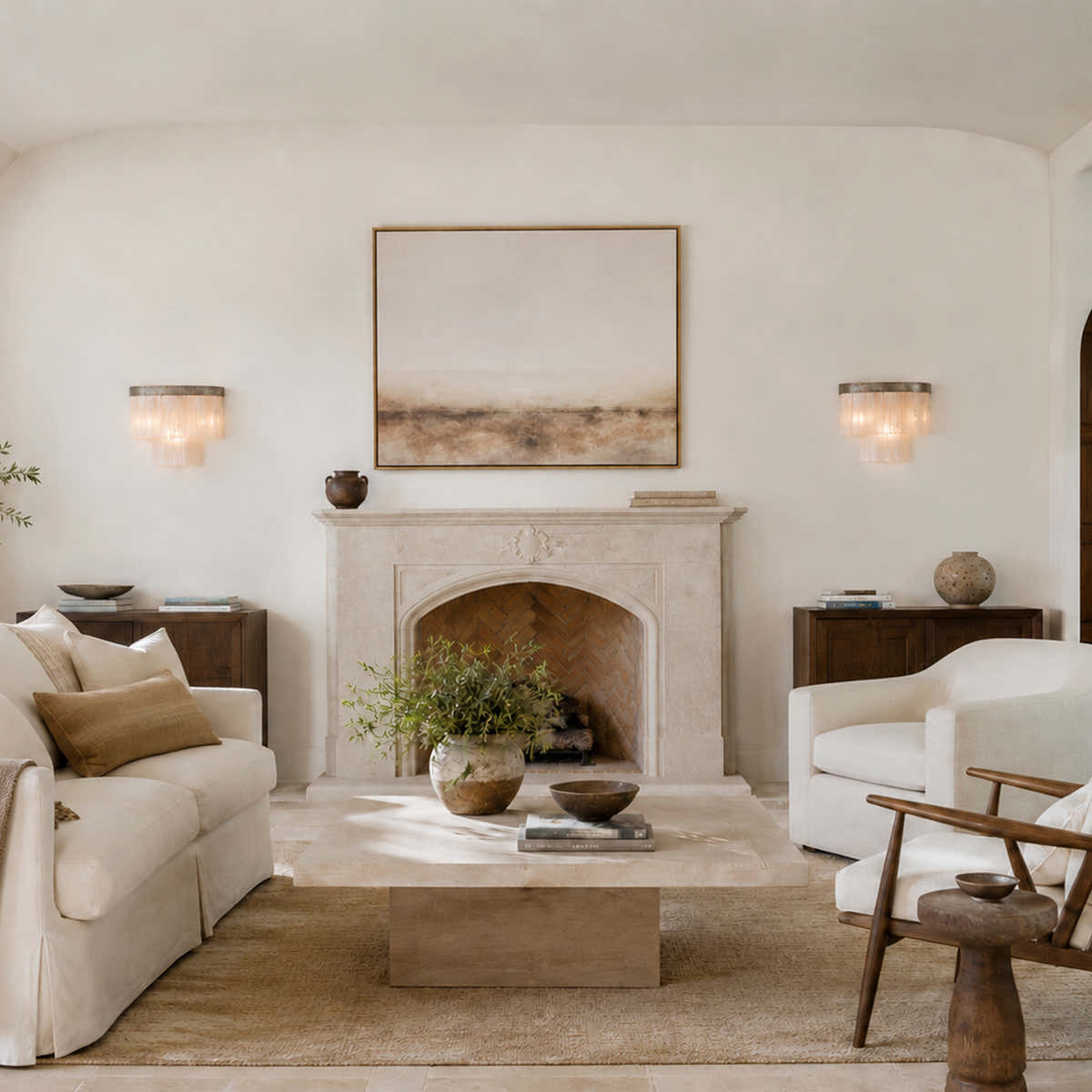 Cameron Round 2-Tier Wall Sconce