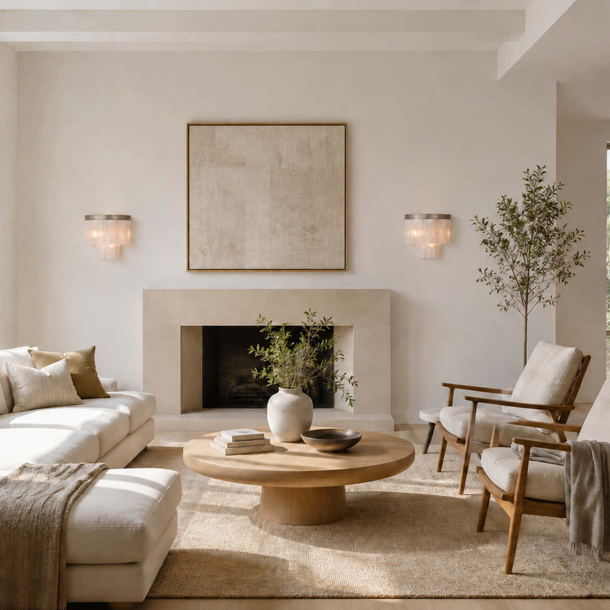 Cameron Round 2-Tier Wall Sconce