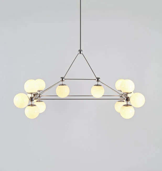 Modo Chandelier 57" L - Rectangle, 14 Globes