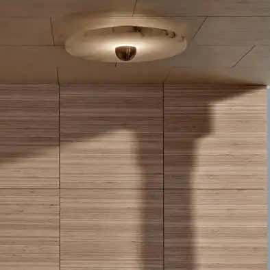 Alabaster Flush mount 11''D