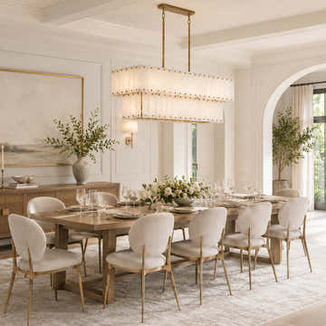 Simona Alabaster Linear 2-Tier Chandelier