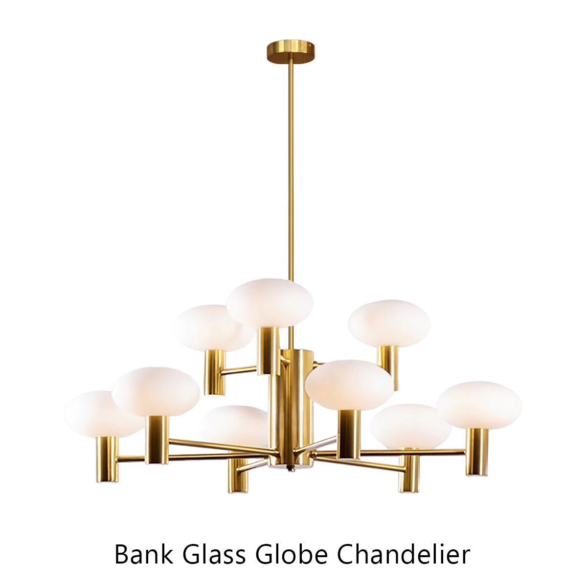 Bank Glass Globe Chandelier