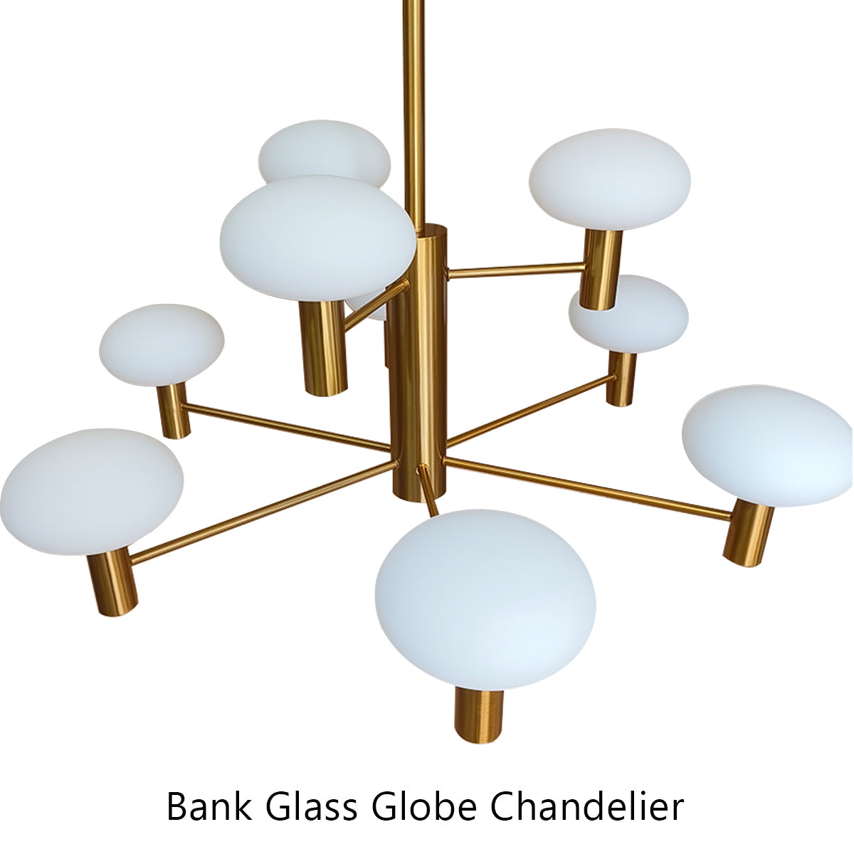 Bank Glass Globe Chandelier