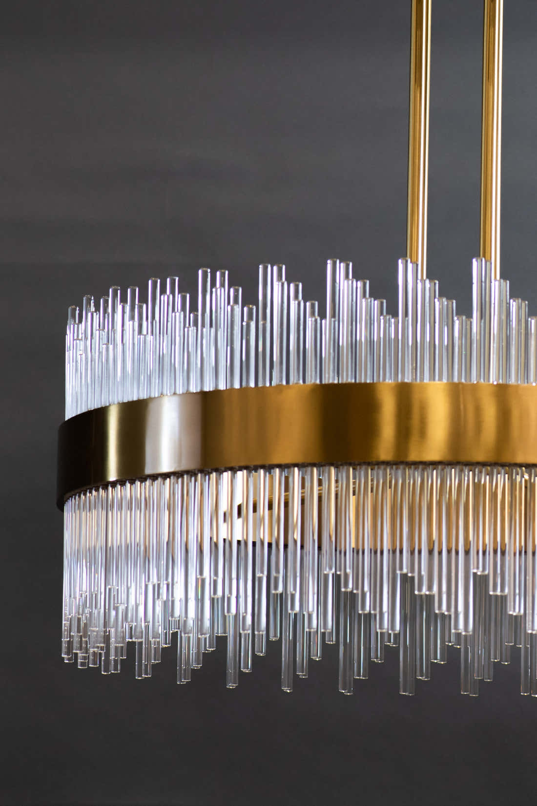 Sabina Brass Round Chandelier