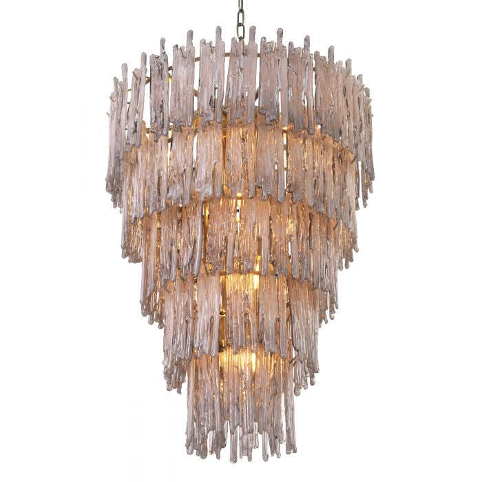 Saint Roch Modern Glass Chandelier [S/L] - [Brass & Glass]