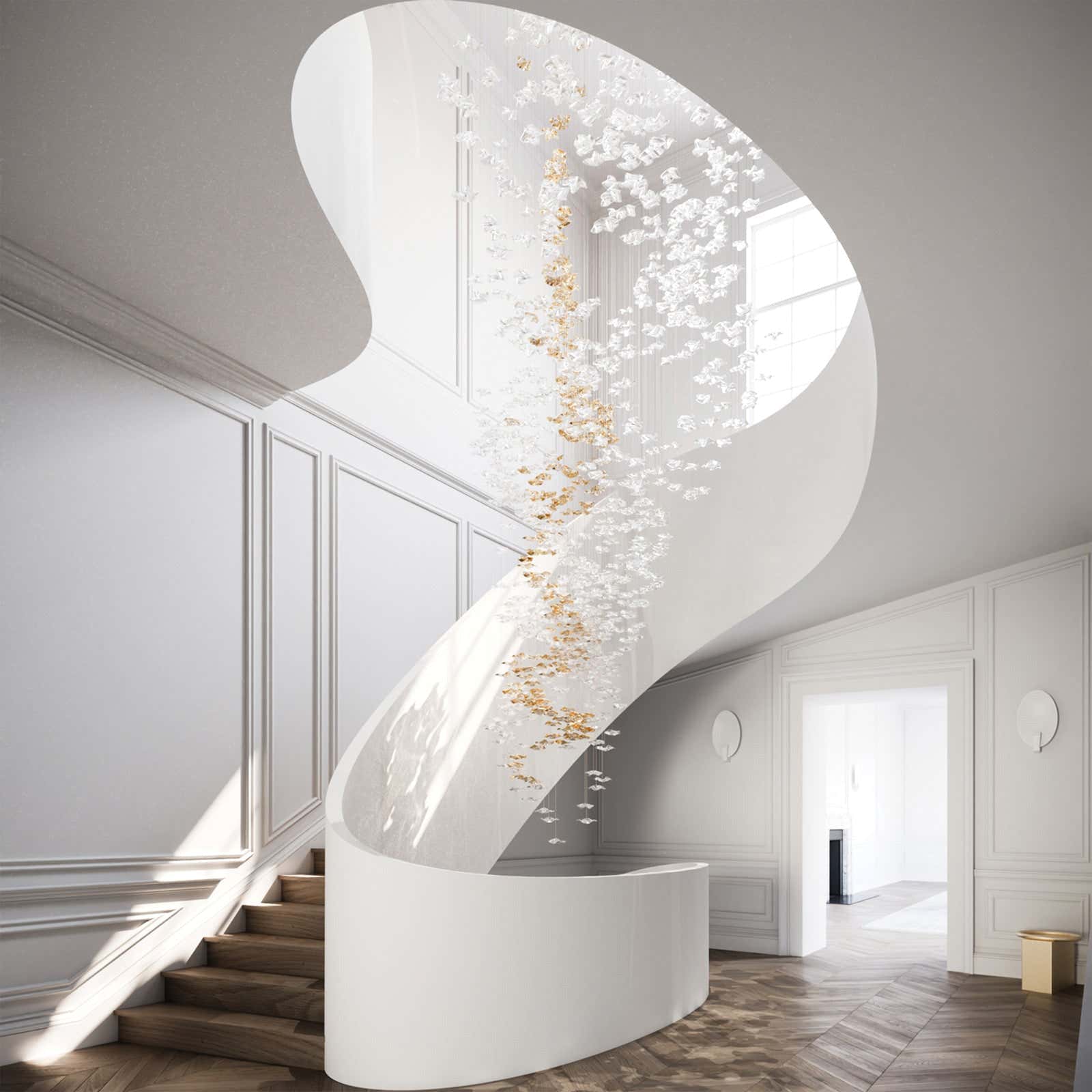 Tidal Art Glass Pendants (Without canopy)