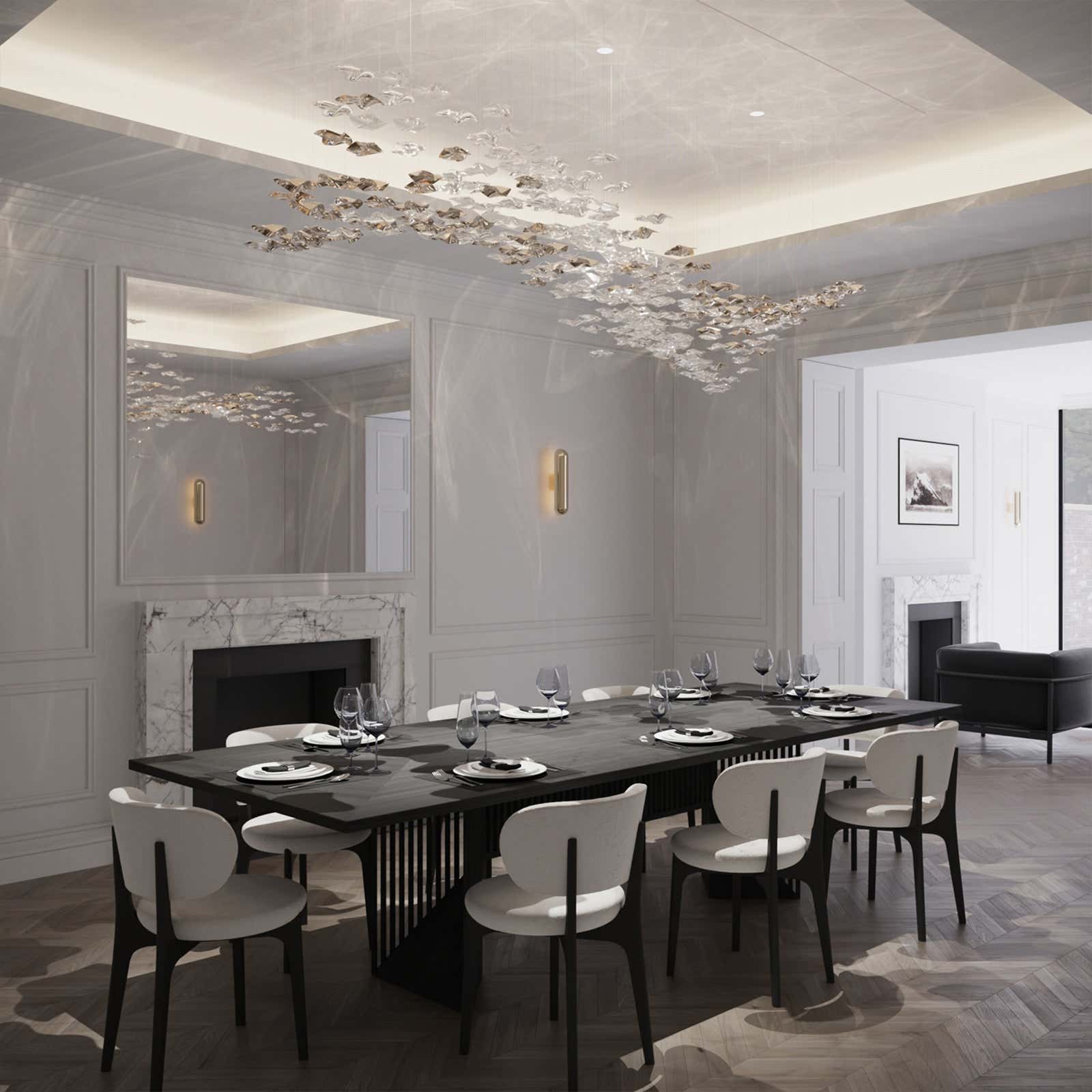 Tidal Art Glass Pendants (Without canopy)