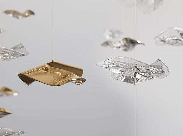 Tidal Art Glass Pendants (Without canopy)