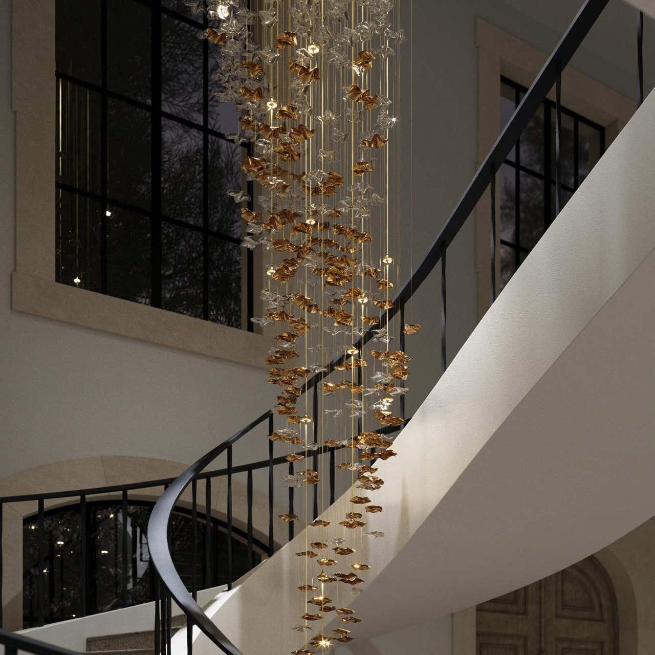 Tidal Art Glass Pendants (Without canopy)