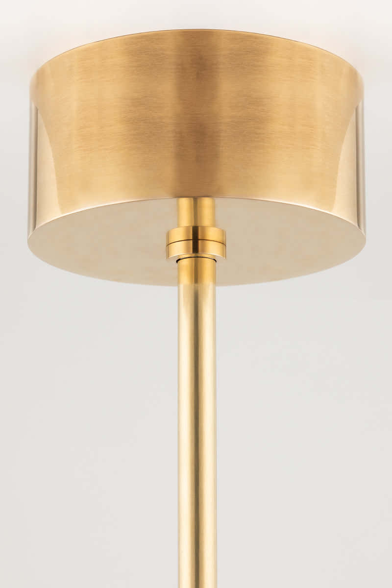 Saturn Modern Brass Chandelier - 4106-AGB-CE - Hudson Valley