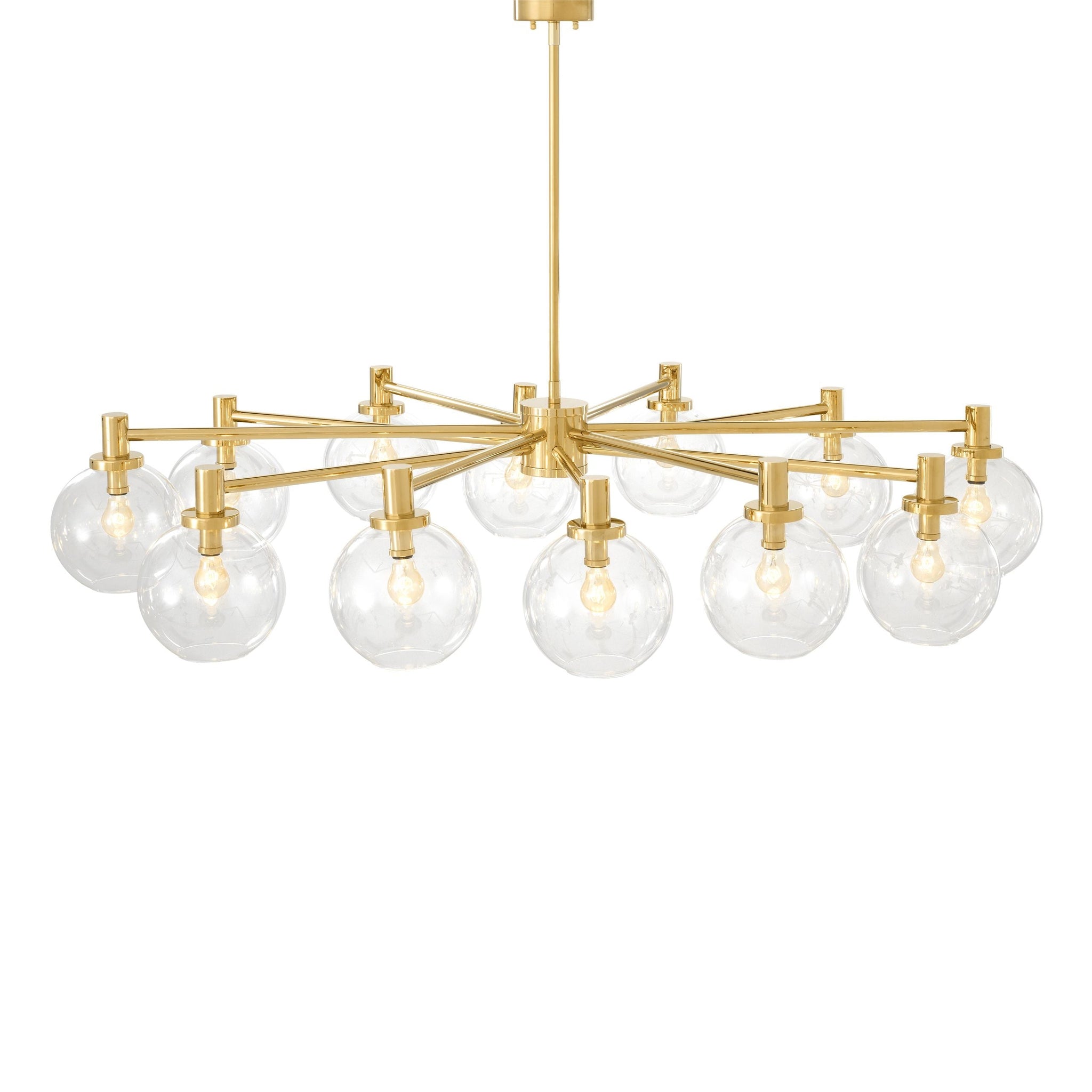 Selva Modern Glass Chandelier - [Gold]