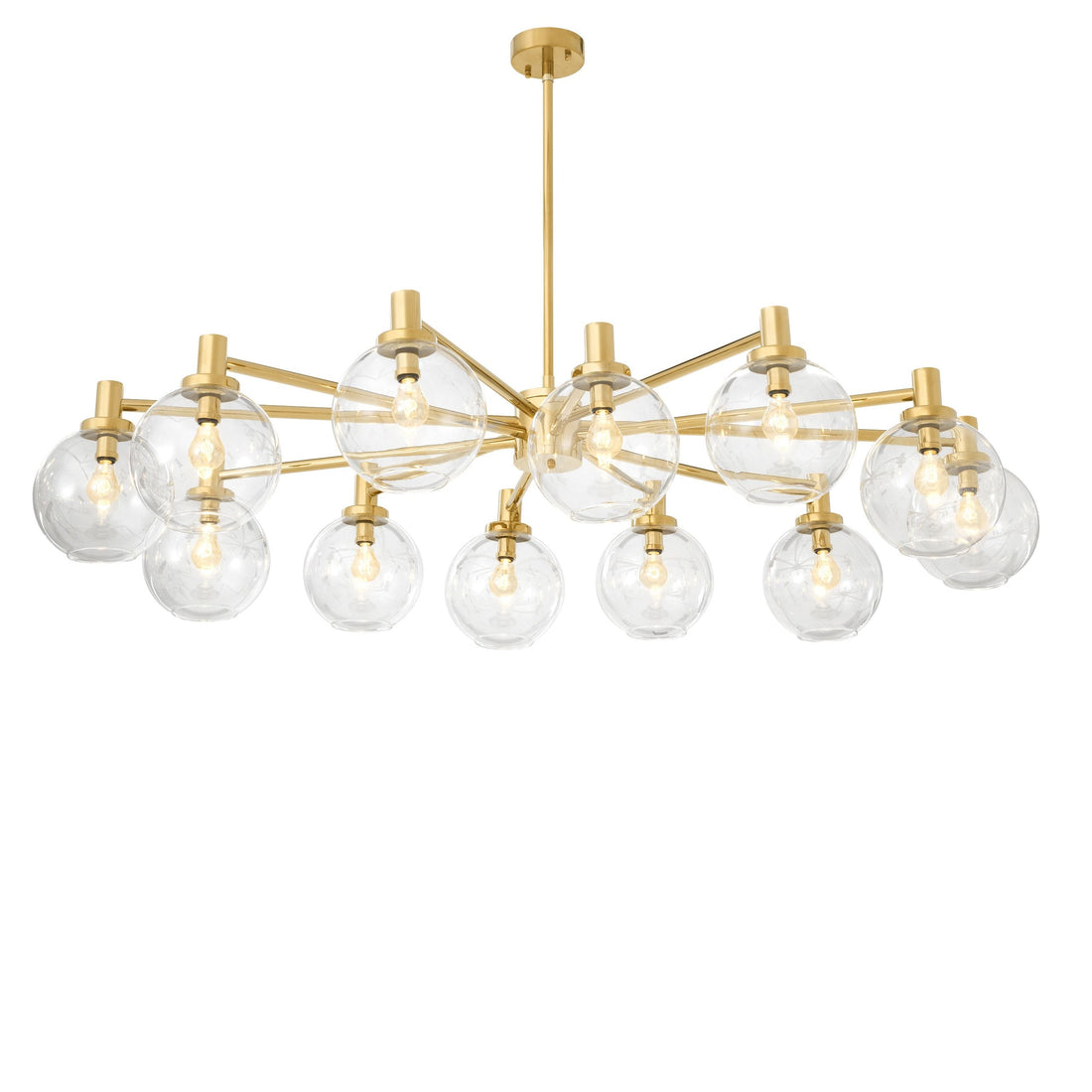 Selva Modern Glass Chandelier - [Gold]