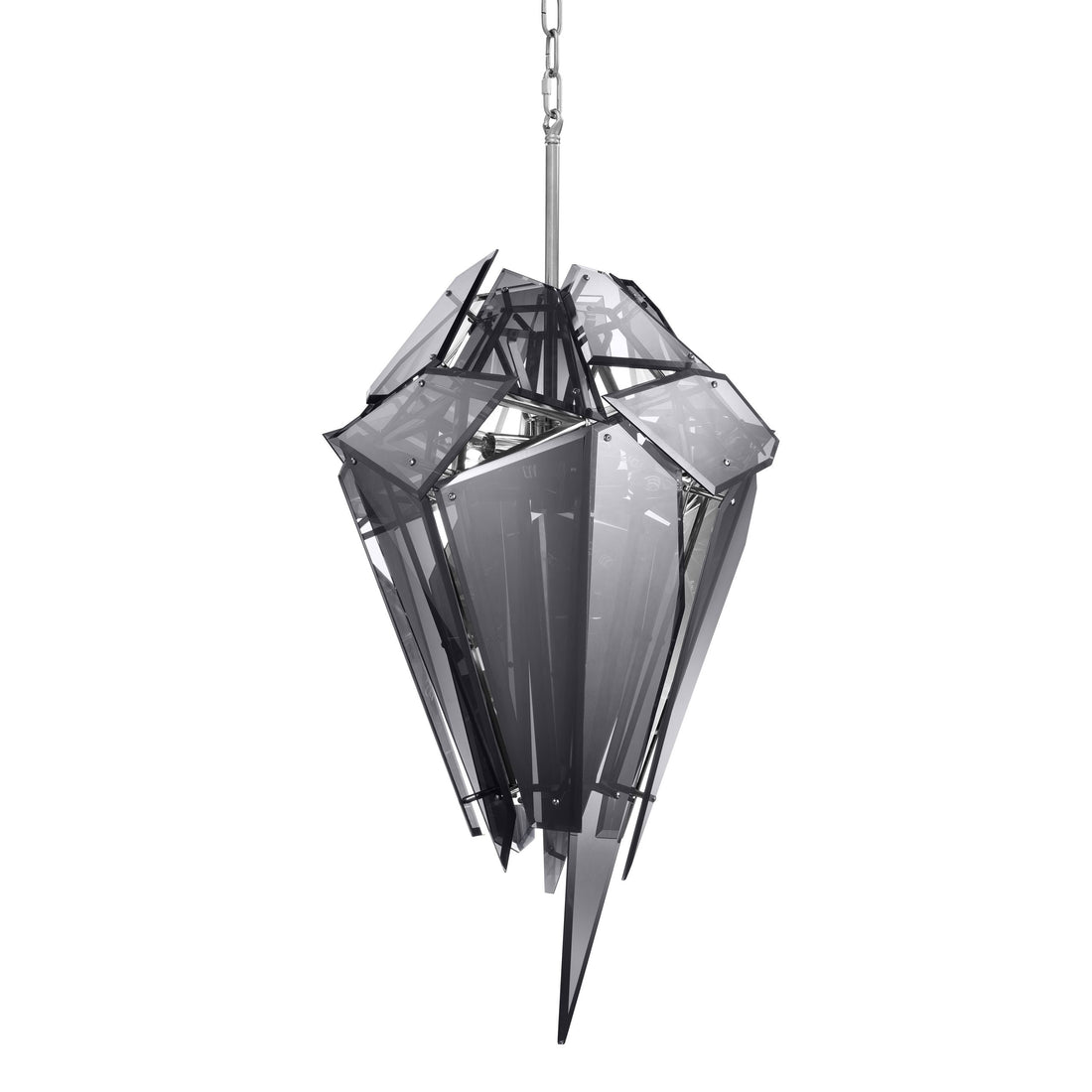 Shard Modern Glass Chandelier - [Nickel/Gold]