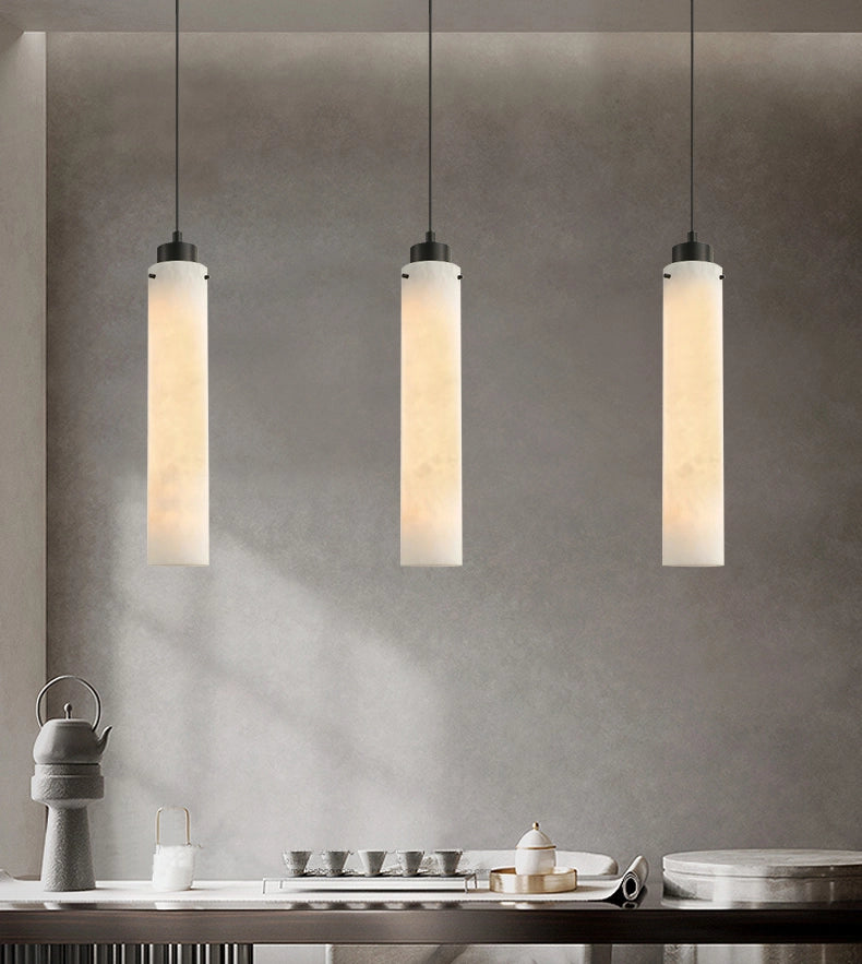 Simple marble pendant lamp