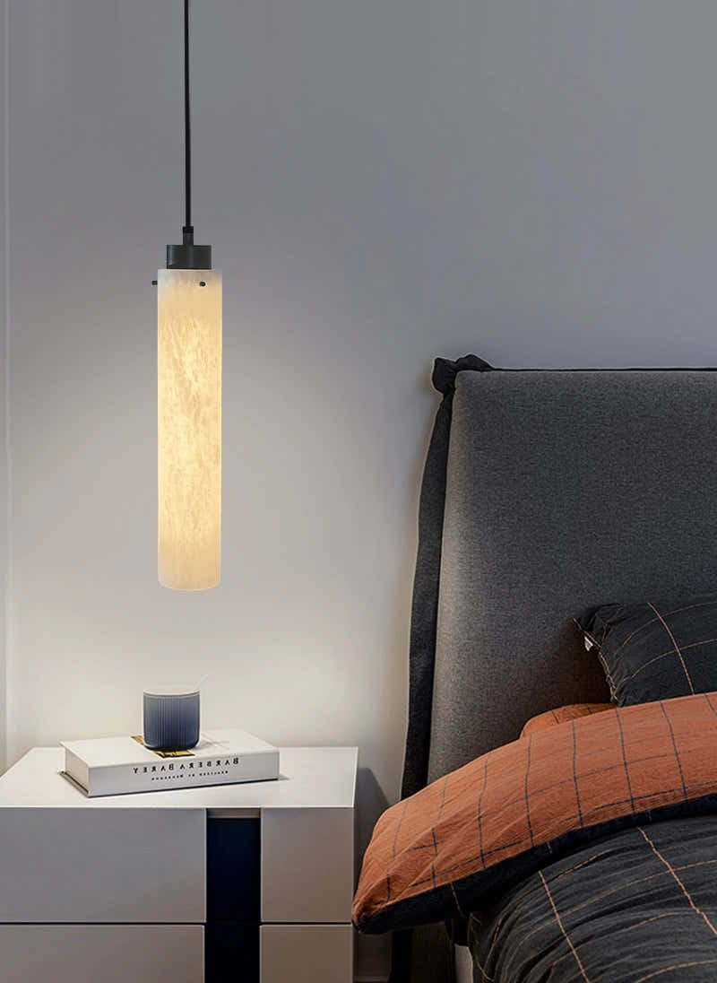 Simple marble pendant lamp