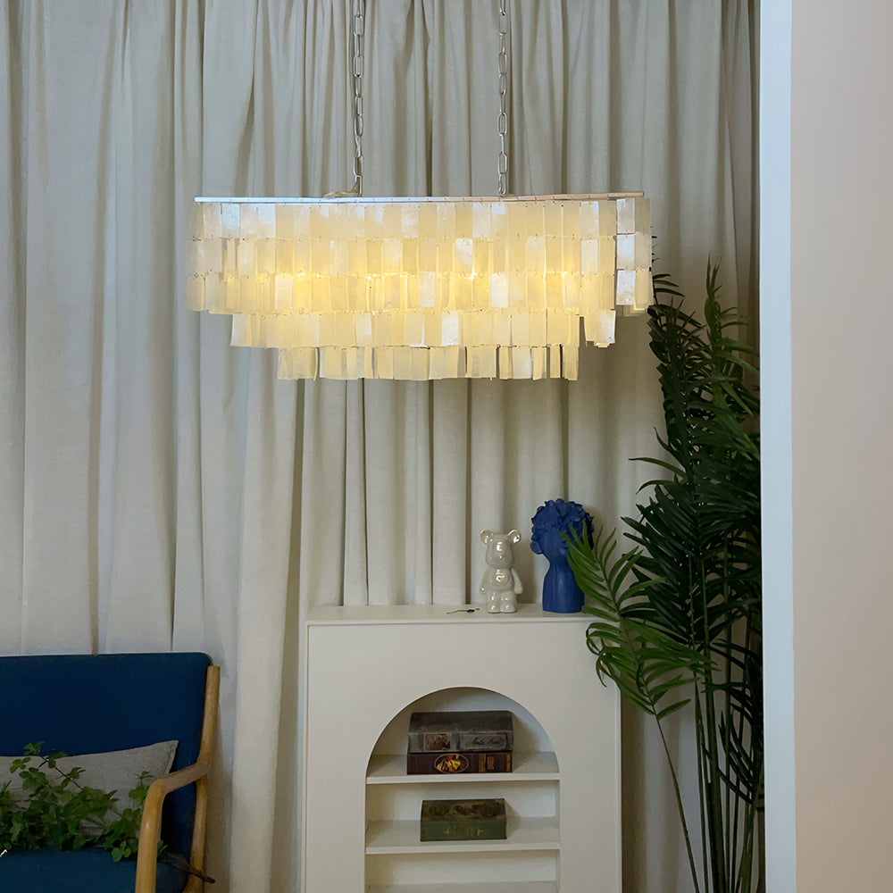 Skye Rectangular Tiered Chandelier