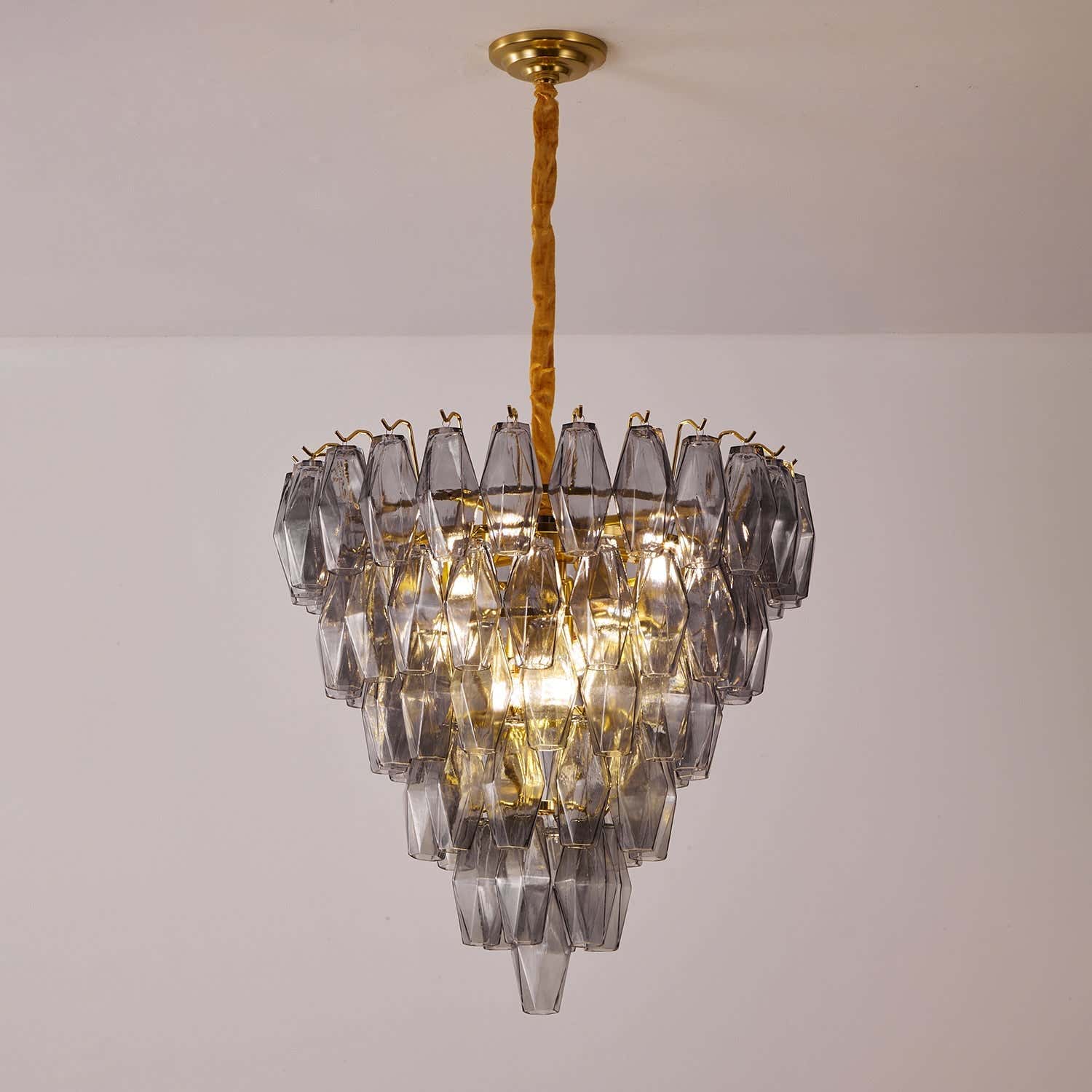 Smoke Gray Empire Chandelier