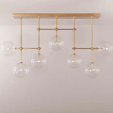 Soap B7 LG | 7-Light Modern Brass Chandelier - Schwung