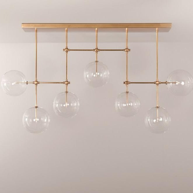 Soap B7 LG | 7-Light Modern Brass Chandelier - Schwung