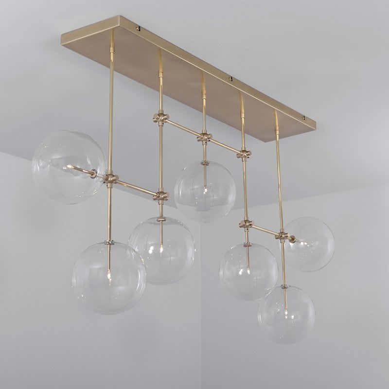 Soap B7 LG | 7-Light Modern Brass Chandelier - Schwung