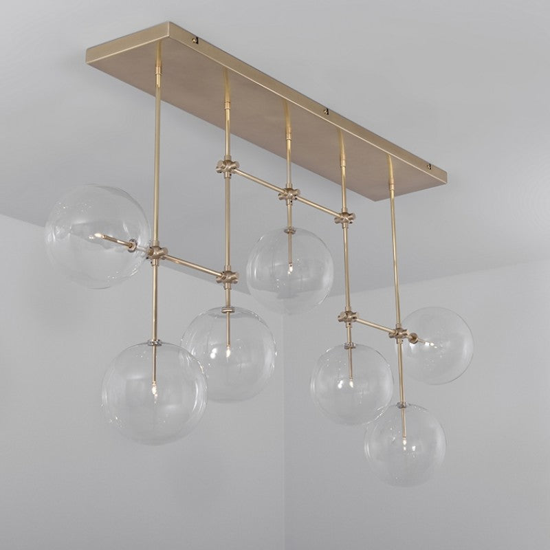 Soap B7 LG | 7-Light Modern Brass Chandelier - Schwung