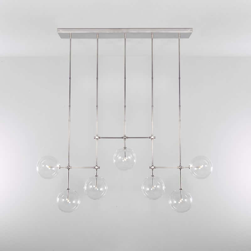 Soap B7 LG | 7-Light Modern Brass Chandelier - Schwung