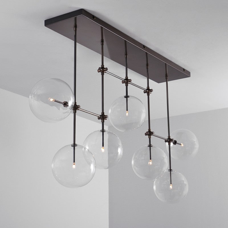 Soap B7 MD | 7-Light Modern Brass Chandelier - Schwung