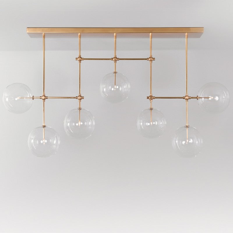 Soap B7 MD | 7-Light Modern Brass Chandelier - Schwung