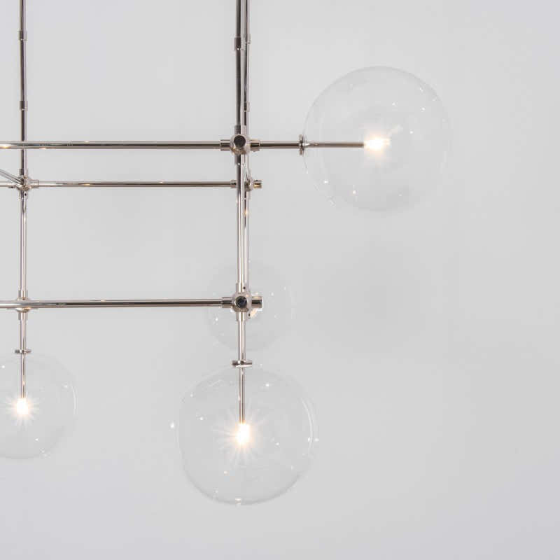 Soap DT6 | 6-Light Glass Modern Brass Chandelier - Schwung